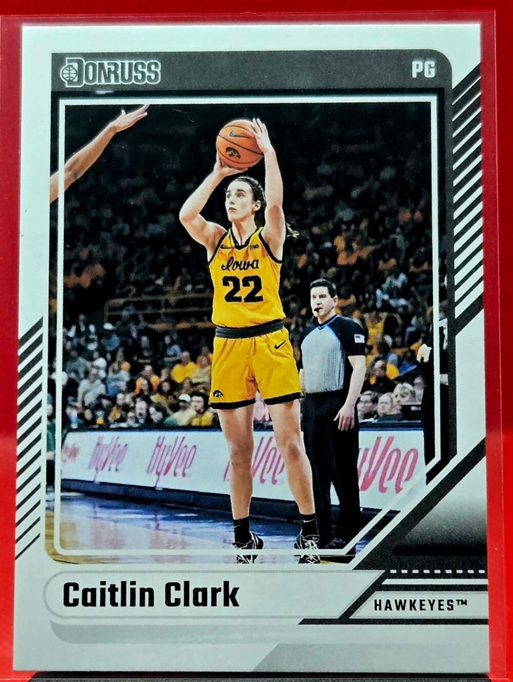 Panini Donruss Caitlin Clark Yellow Hawkeyes 2 Card Lot